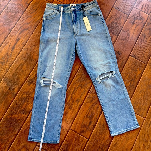 Rolla’s original High Rise Straight Jeans in Distressed Vintage Blue Size 33 NWT - Picture 8 of 9